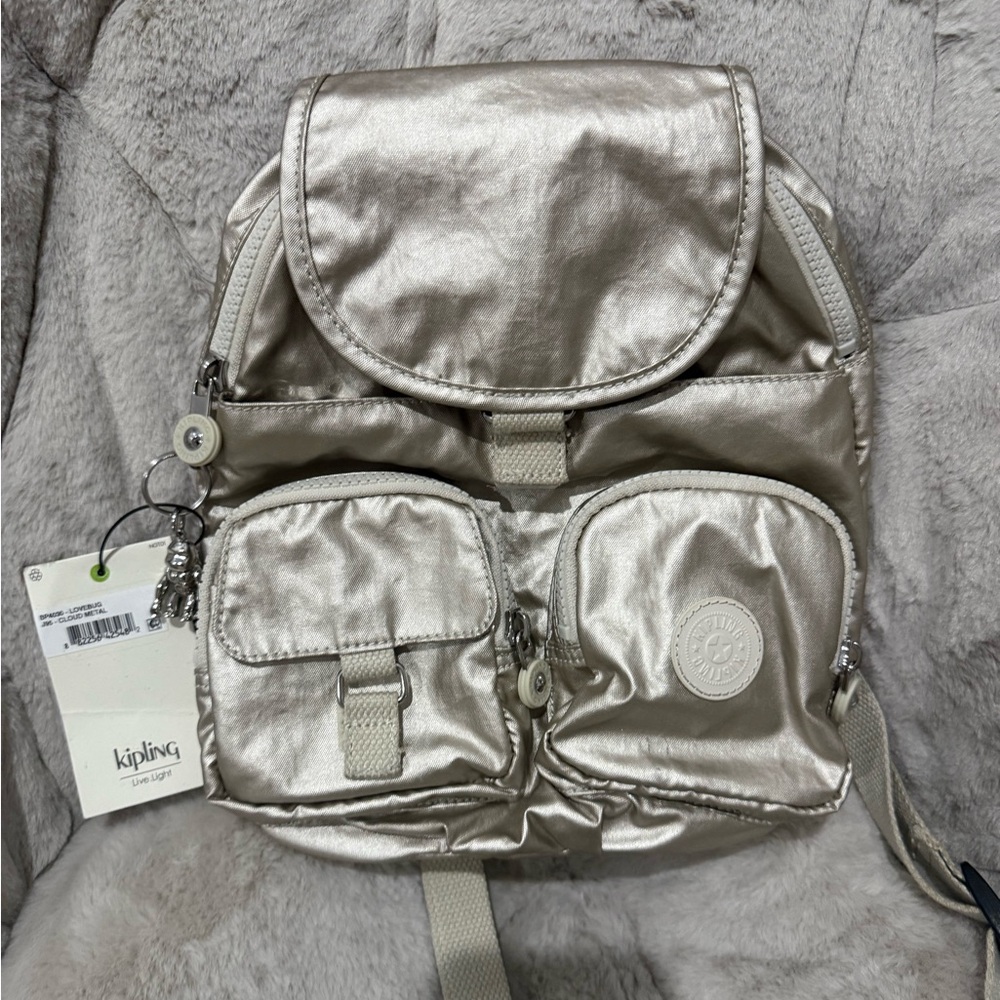 Kipling cloud metal lovebug backpack